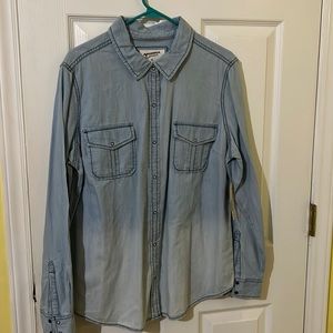 Long sleeve denim shirt